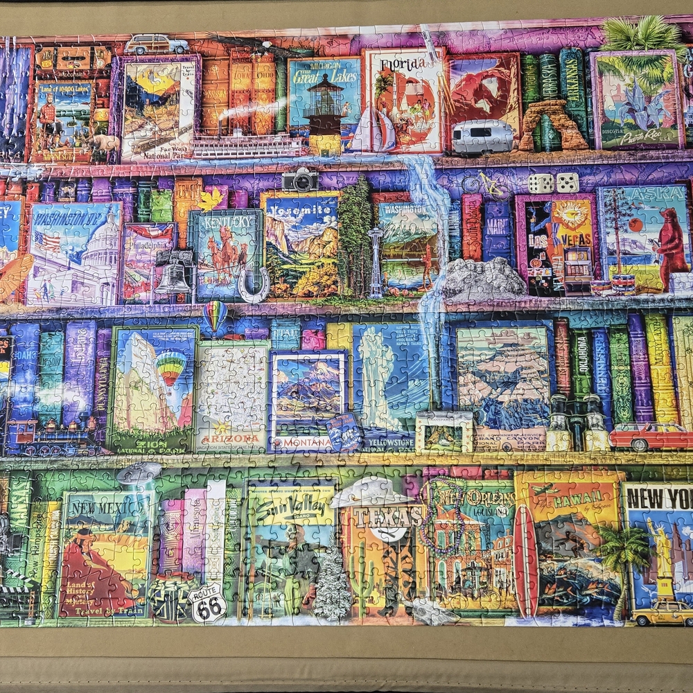 Aimee Stewart-"Travel Trinkets"-1000 Piece Jigsaw Buffalo Games Puzzle - Picture 2 of 3